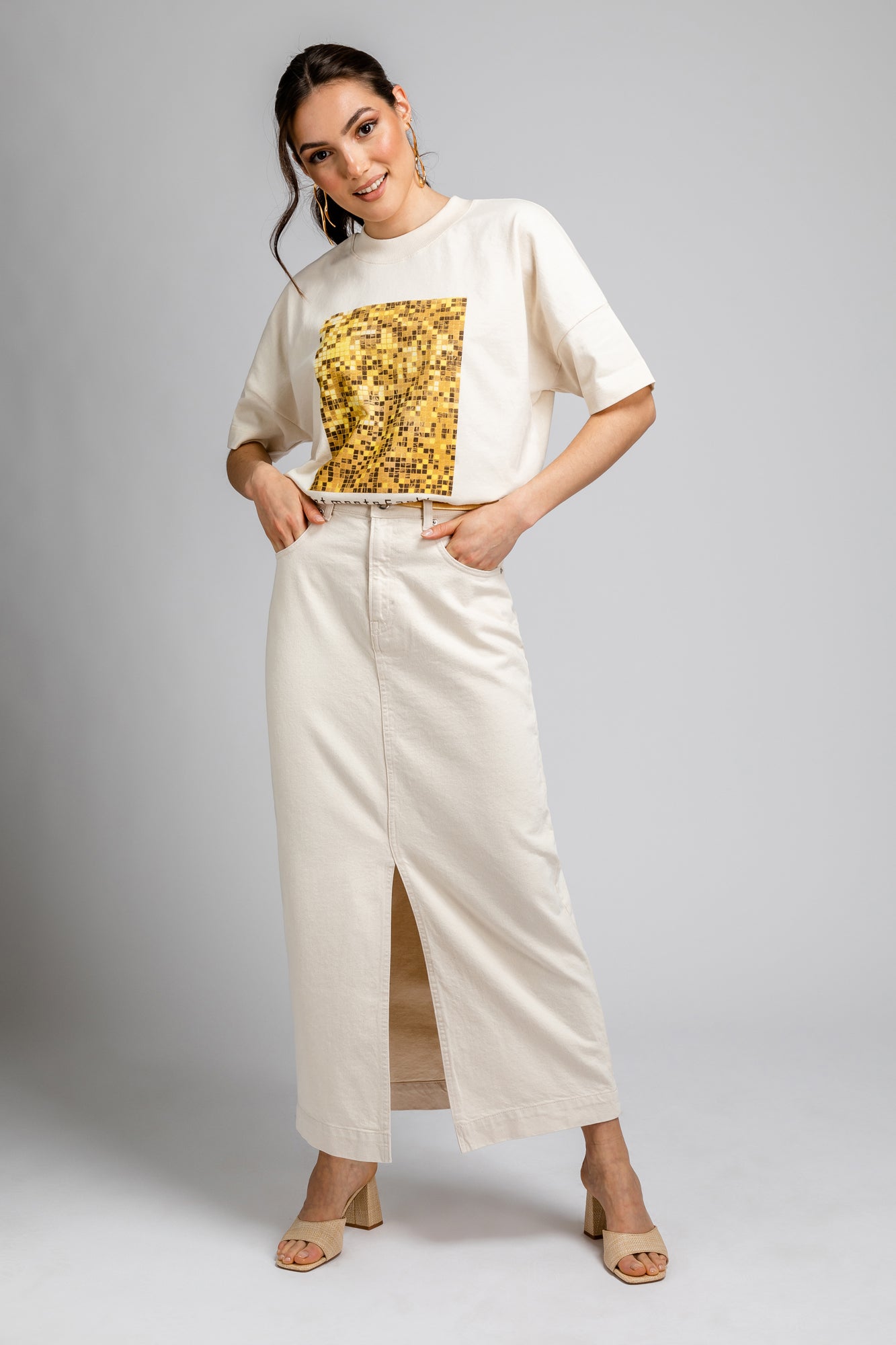 oversized shirt | limited edition - Art meets Fashion 2 - organic cotton - beige