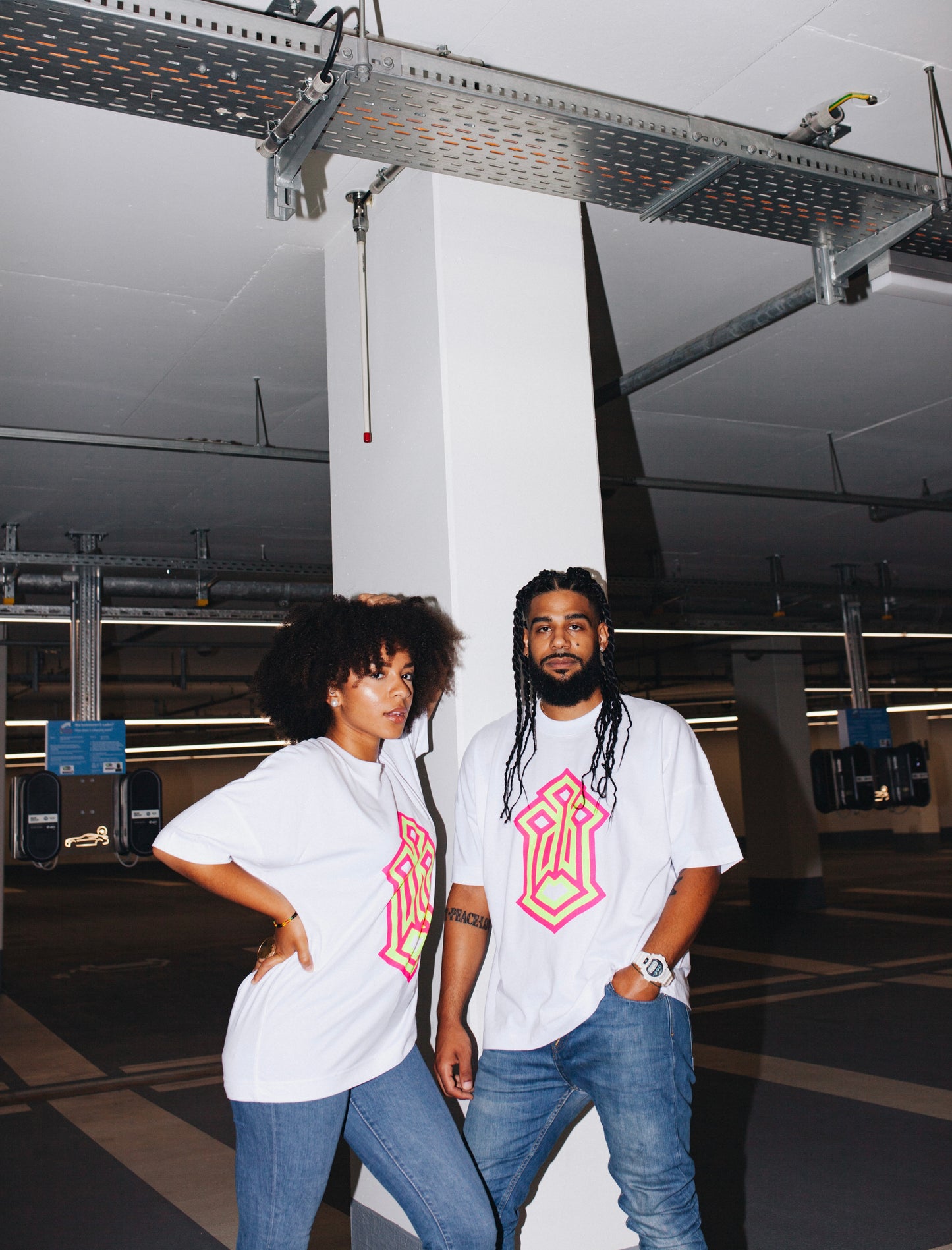 oversized shirt | third eye - organic cotton - white
