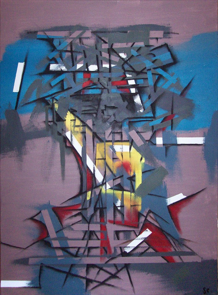 Abstract face 10 - painting