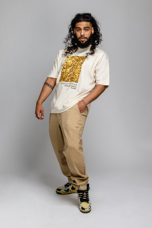 oversized shirt | limited edition - Art meets Fashion 2 - organic cotton - beige