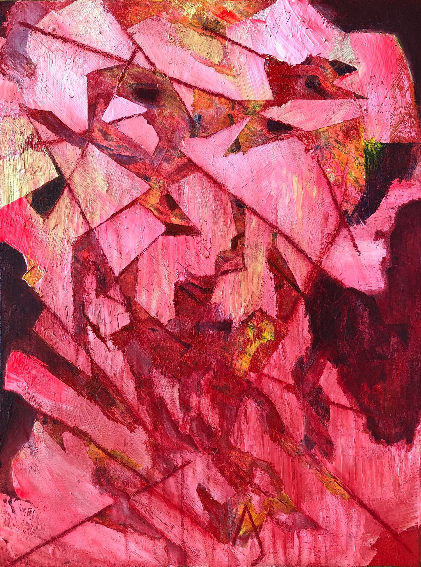 abstract red - painting