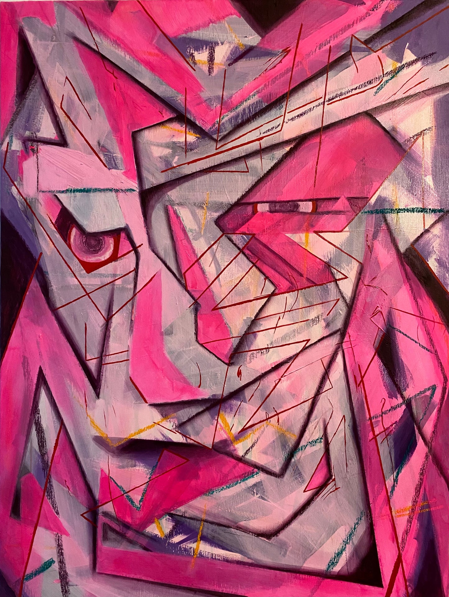 abstract face 99 - painting