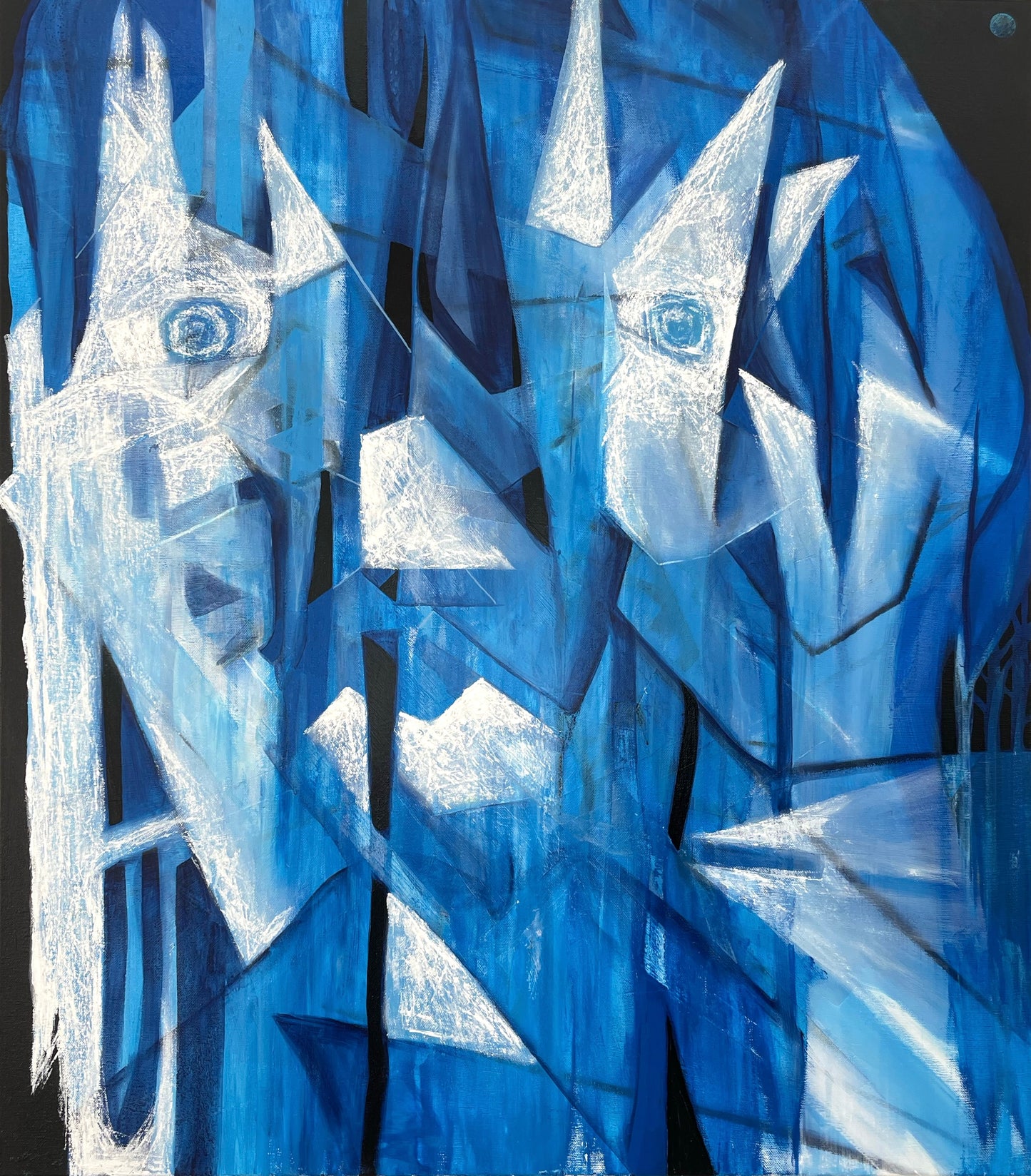 under the ice (2) - painting