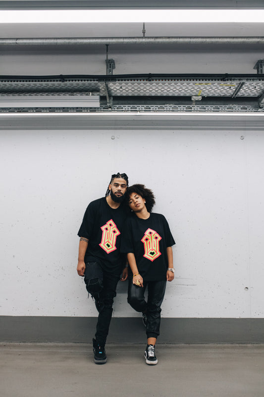 oversized shirt | third eye - organic cotton - schwarz