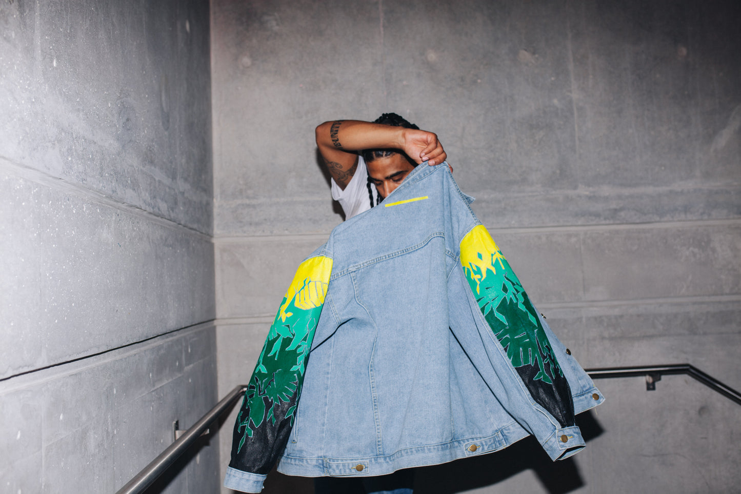 Jeansjacke | rainforest - unikat