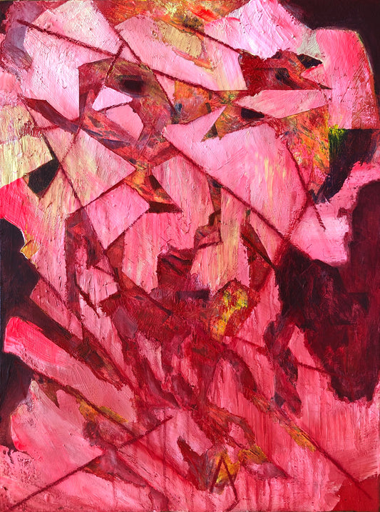 abstract red - painting